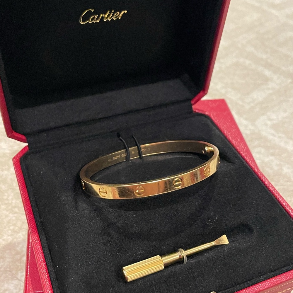 Cartier Love Bracelet size 19 yellow gold